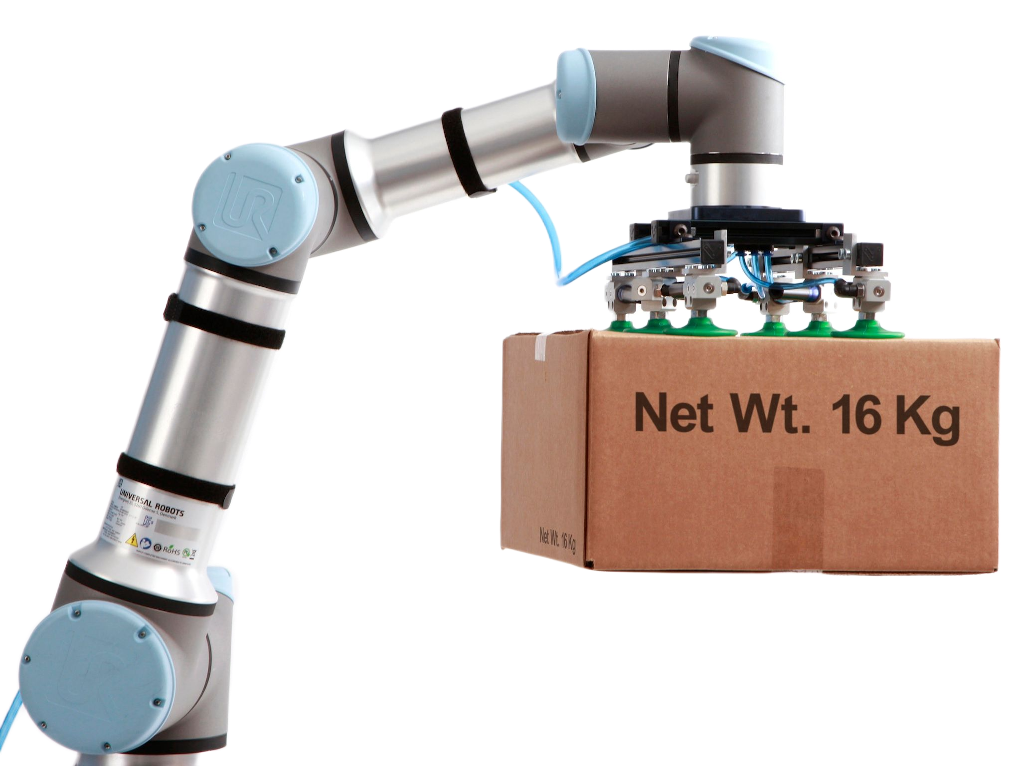 Collaborative robot integrated into an existing production workflow.